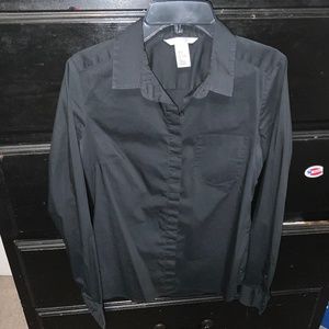 H & M Work Shirt Black